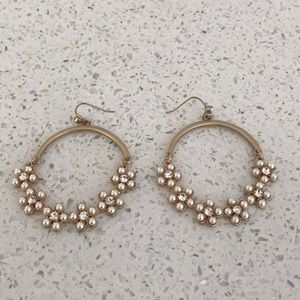 J.Crew gold statement earrings